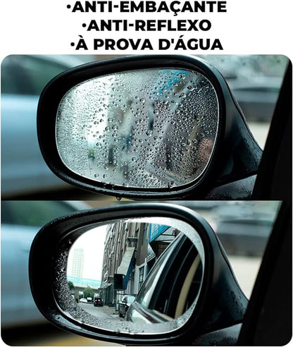 Película Antiempañante e Impermeable para Espejos Retrovisores de Auto – Visión Clara Bajo Lluvia