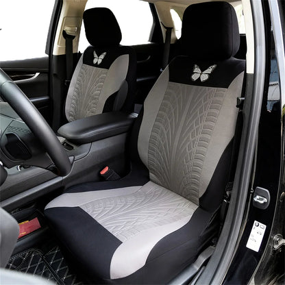 Fundas de Asientos Universales con Bordado de Mariposa – Juego Completo
