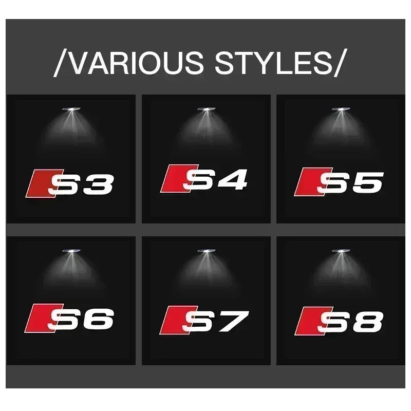LED door projector Audi logo – suitable for A3, A4 B8, Q5, RS &amp; more