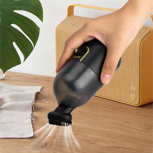 Aspiradora de Polvo Portátil Recargable – Mini Aspiradora Inalámbrica para Escritorio y Auto