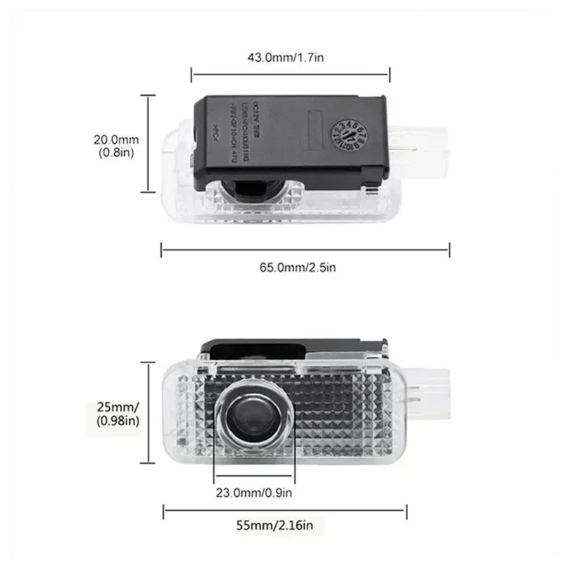 LED door projector Audi logo – suitable for A3, A4 B8, Q5, RS &amp; more