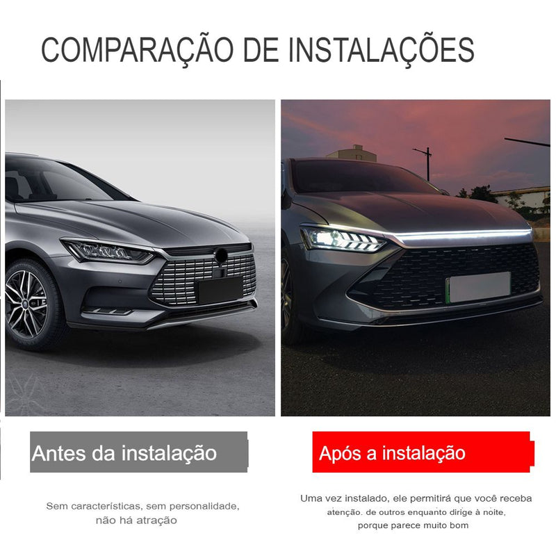 Tira LED Automotriz Flexible e Impermeable – Iluminación Decorativa para Faros y Carrocería